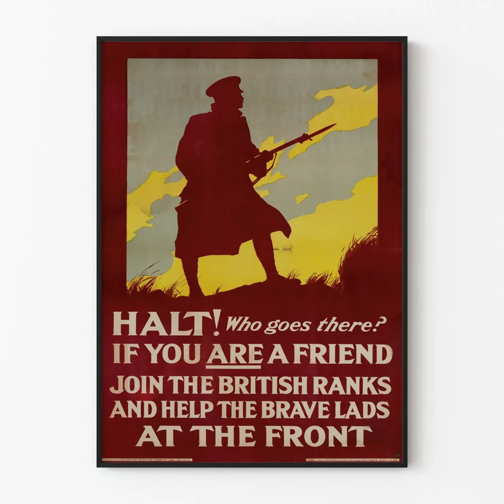 Britannian armeijan vintage juliste rekrytoinnista