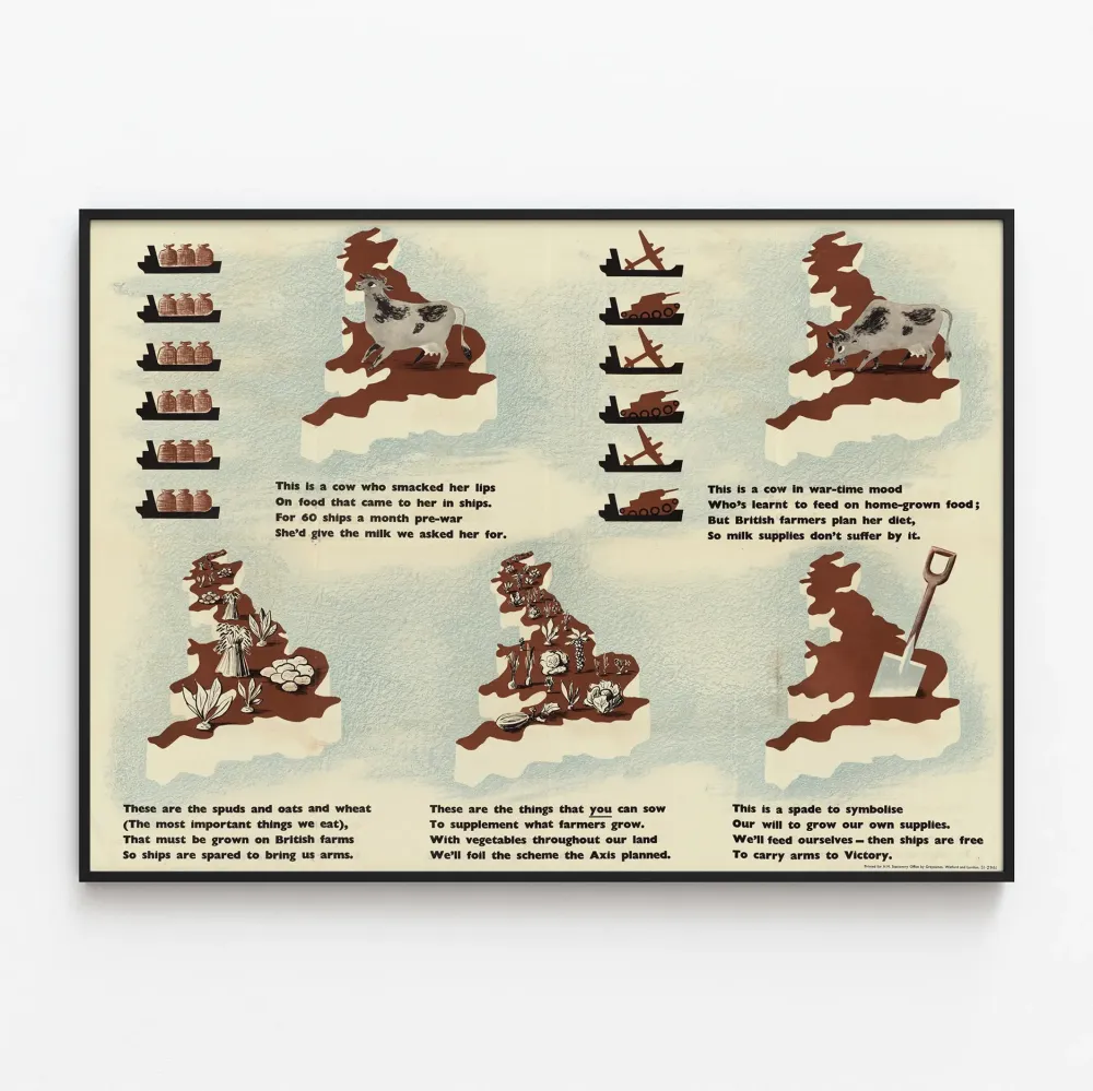 Britannian vintage-maatalouskasvatusjuliste