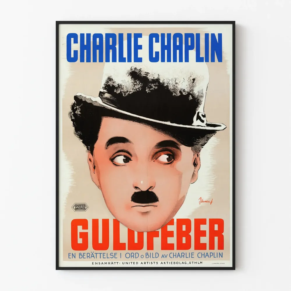 Charlie Chaplin - Kultakuume vintage juliste seinäkoriste
