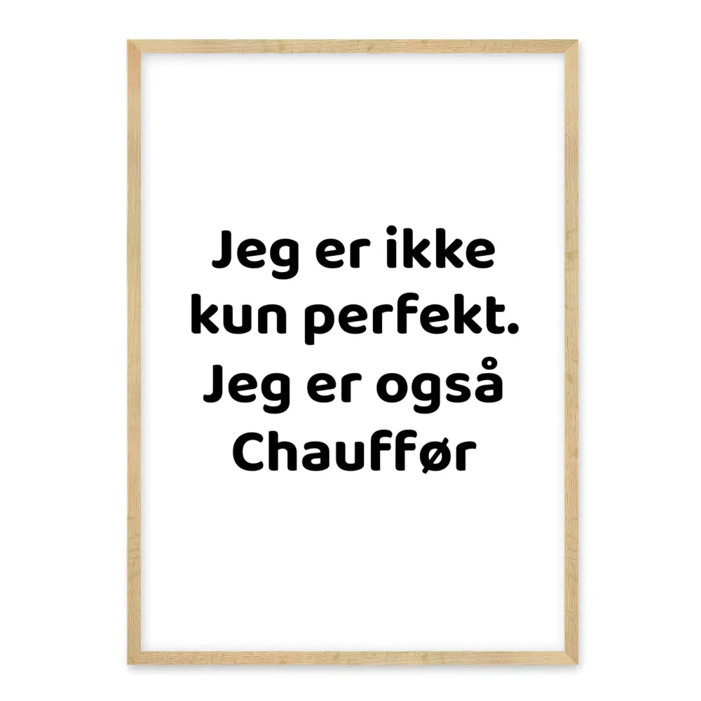 Chauffør plakat