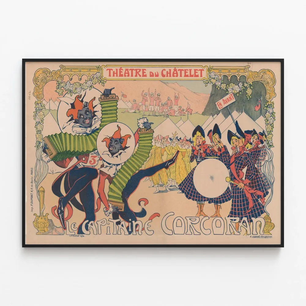 Châtelet-teatterin juliste Kapteeni Corcoran -vintage