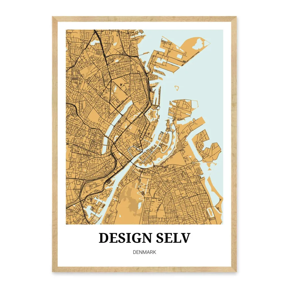 Design selv bykort plakat