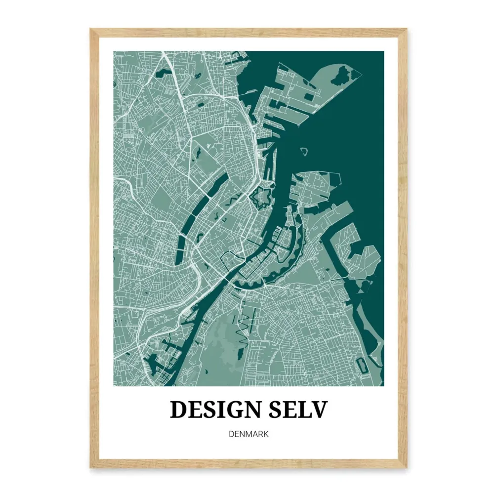Design selv bykort plakat