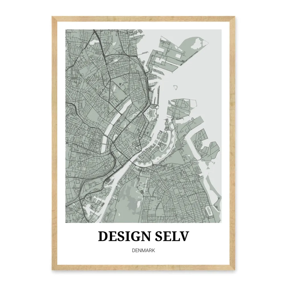 Design selv bykort plakat