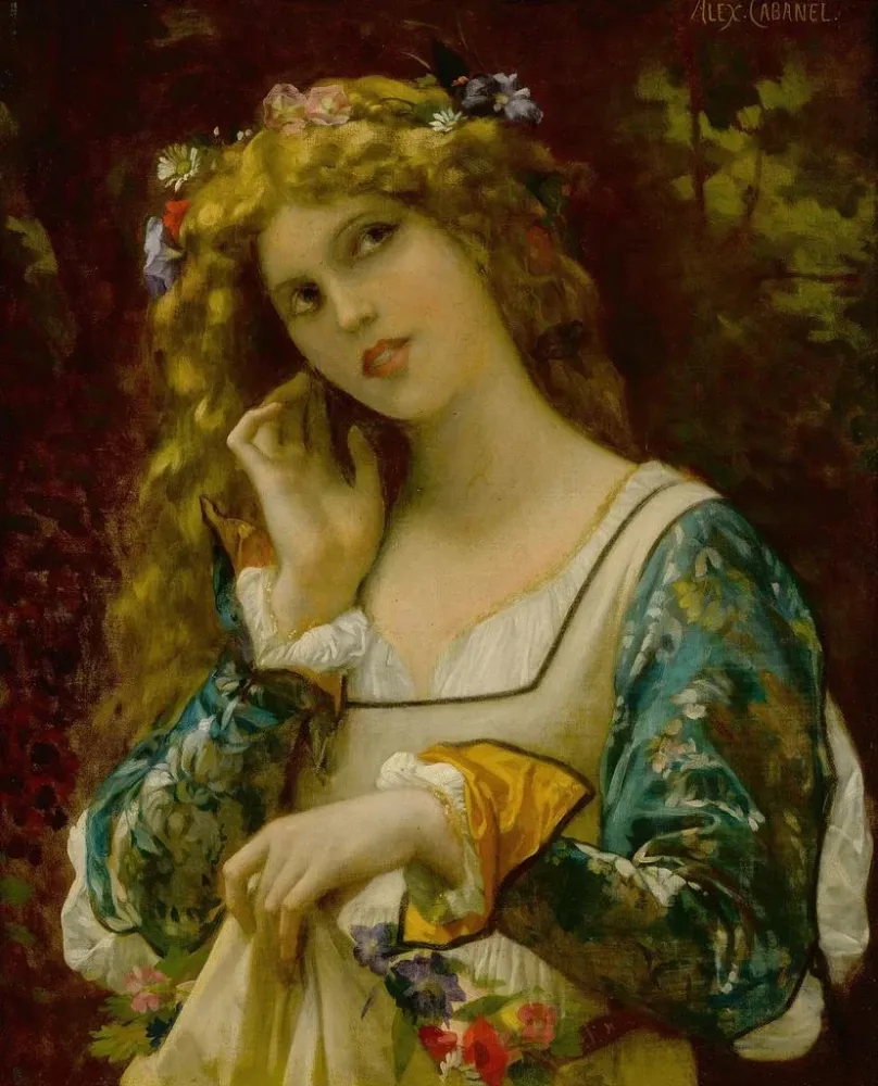 D-kuva kuuntelee kaikuäänen - Alexandre Cabanel | Taidetuloste