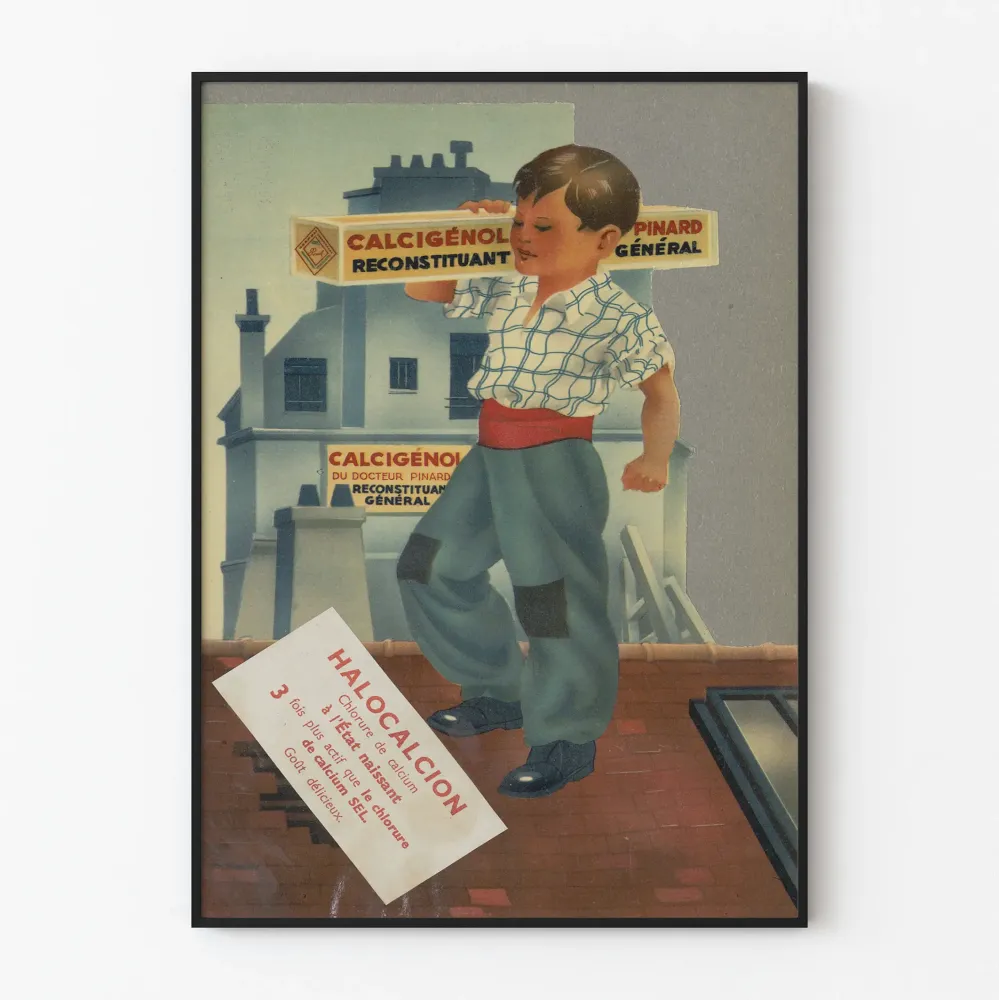 Doktor Pinardin kalkigénol-vintagejuliste, yleisvireen palauttava