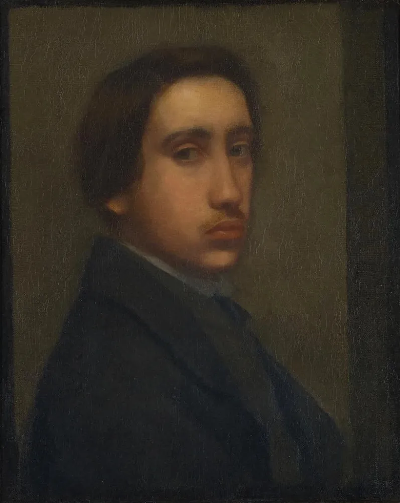 Edgar Degas musta päällystakki - Edgar Degas | Taidetuloste