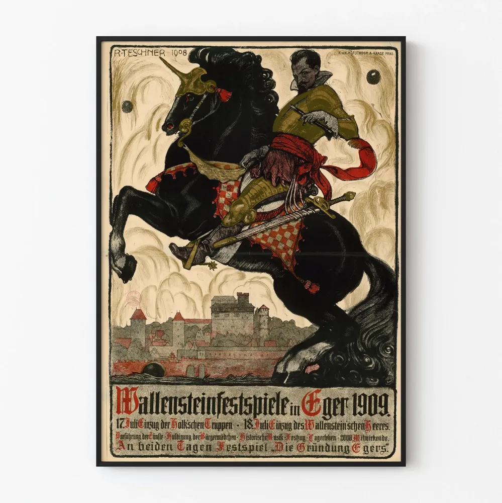 Egerin Wallensteinfestspiele -juliste 1909