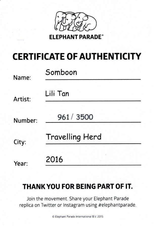 Elephant Parade elephant Somboon Tropical Heat -kokoelma Limited Edition 3500 SOMBOON 10