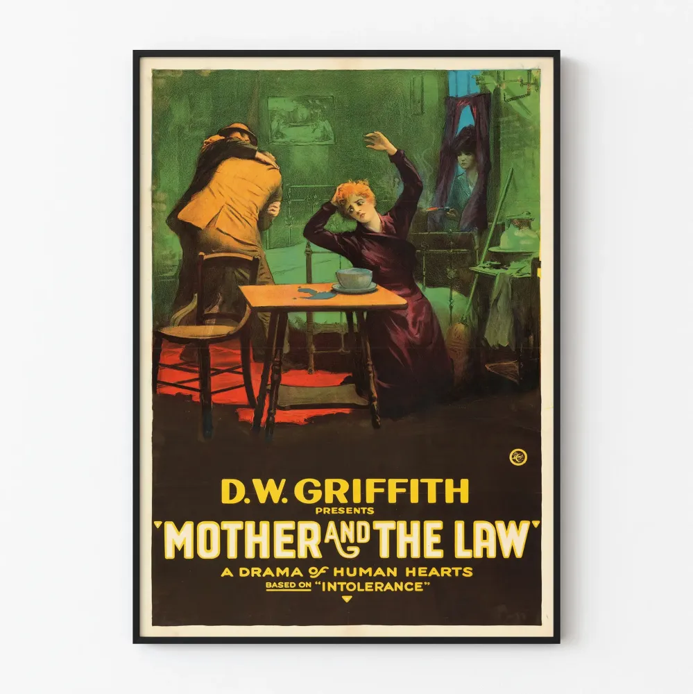Elokuvajuliste vintage Mother and Law - Retro-seinäkoristelu