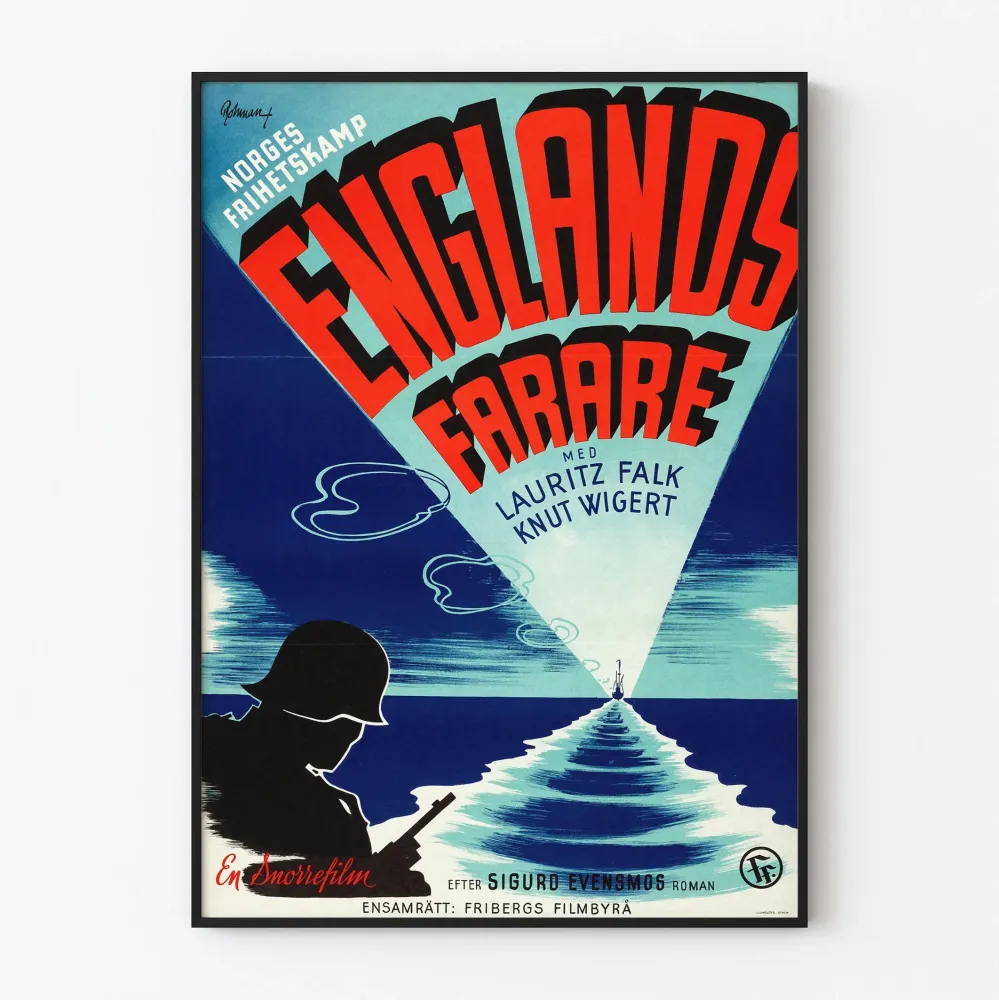 Englannin vanha elokuvajuliste "England's Farare"