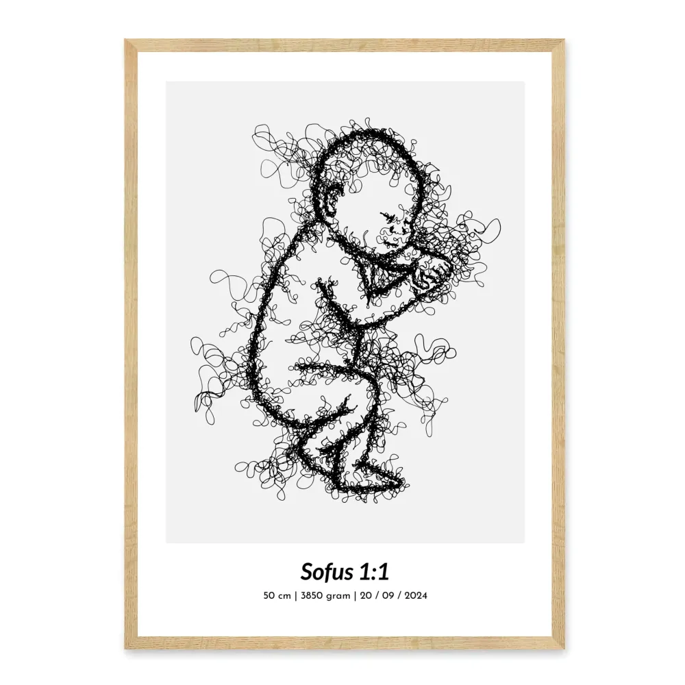 Fødselsplakat - Design selv plakat
