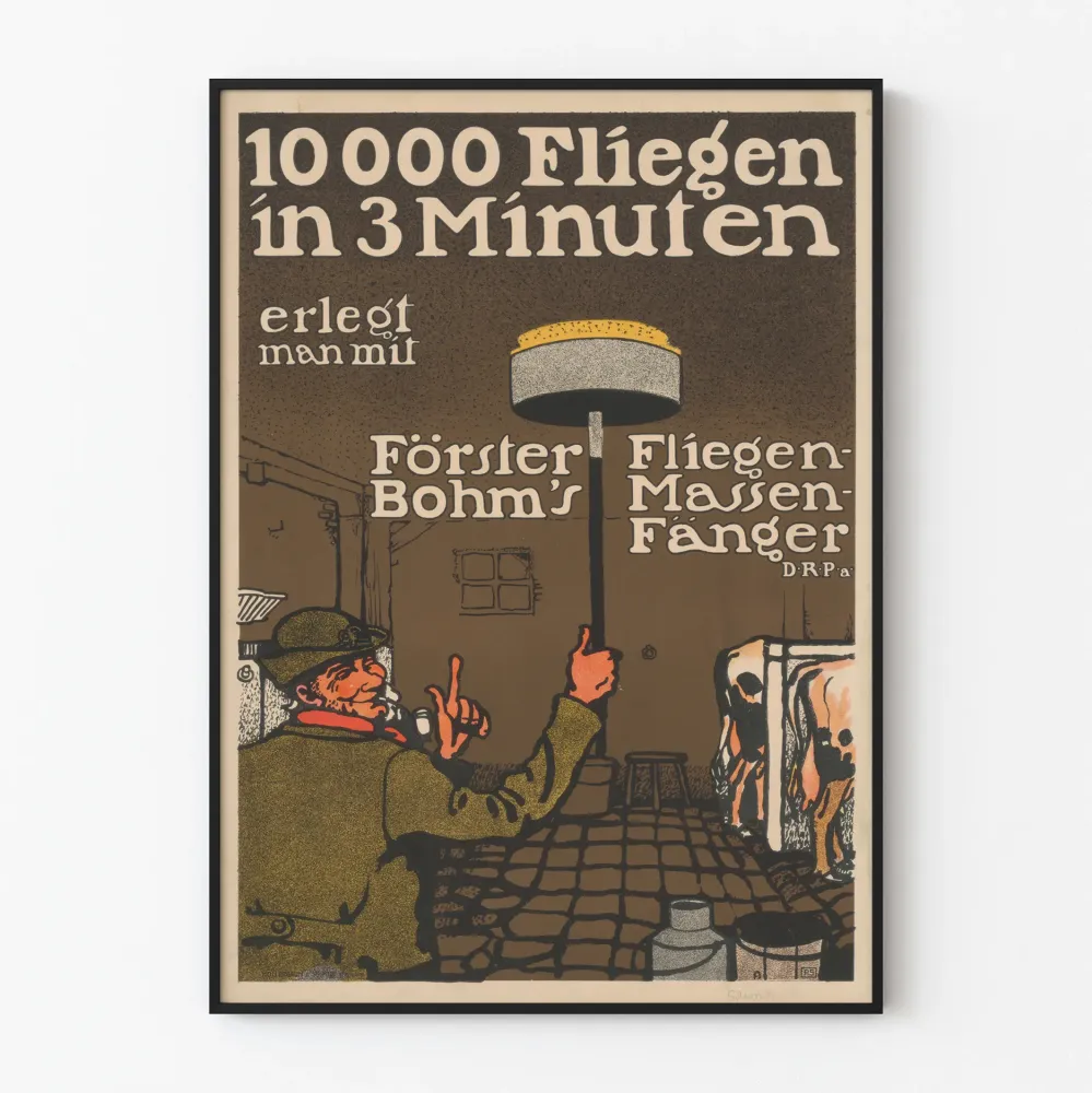 Förster Bohm's mainosjuliste hyönteispesästä