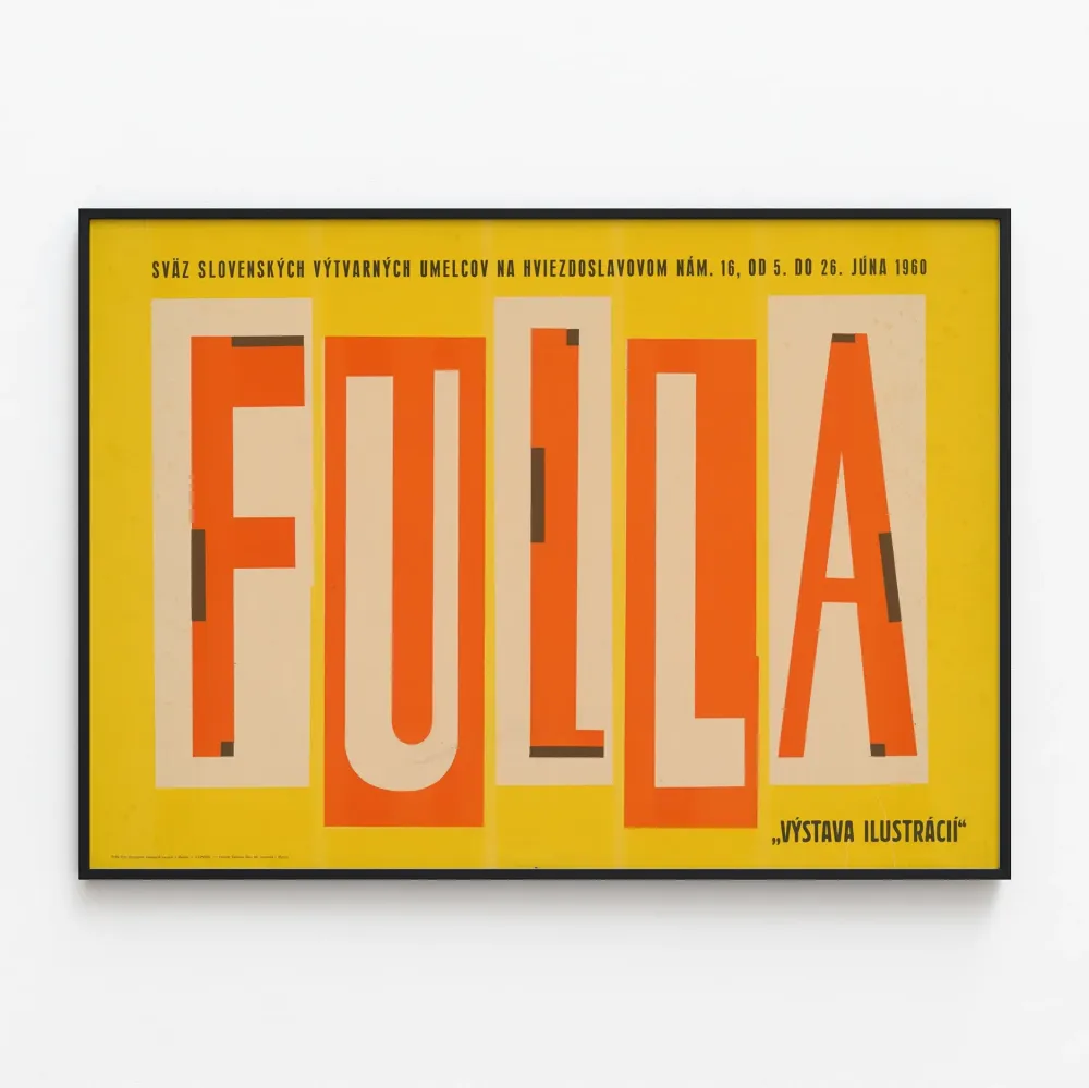 Fulla-näyttelyn vintagejuliste kuvituksista