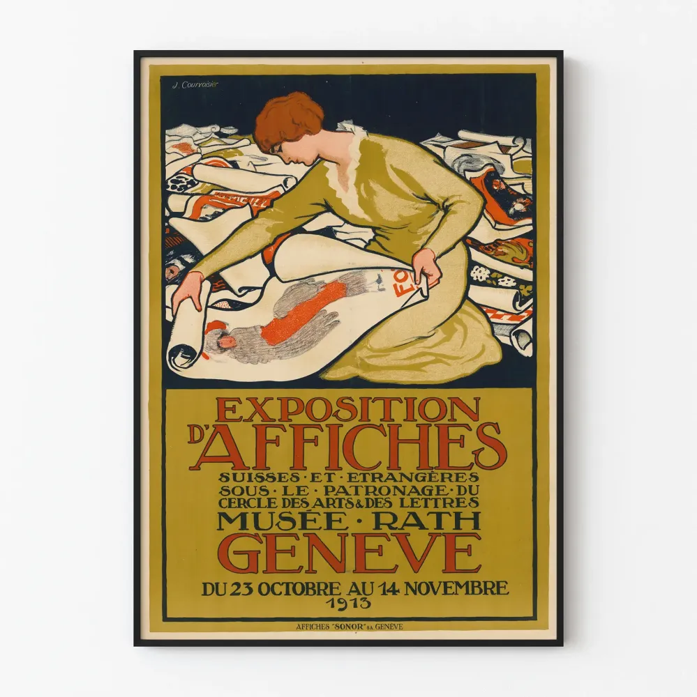 Geneven 1913 julistemessunäyttely seinäkoriste vintage