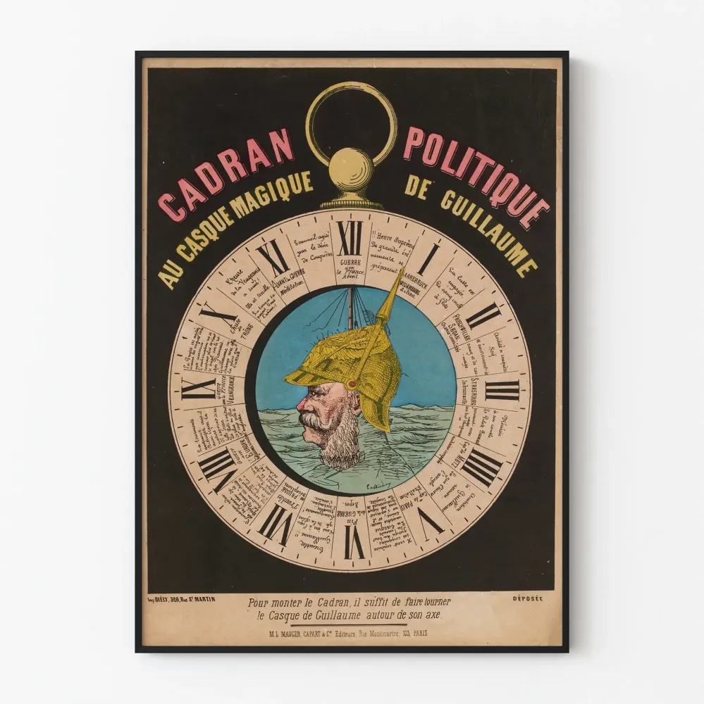 Guillaume'n taikakypärän poliittinen juliste vintage