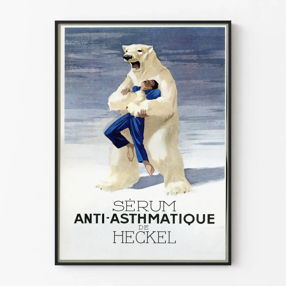 Heckelin vintagejuliste astmavasta-aineesta serumi jääkarhulla