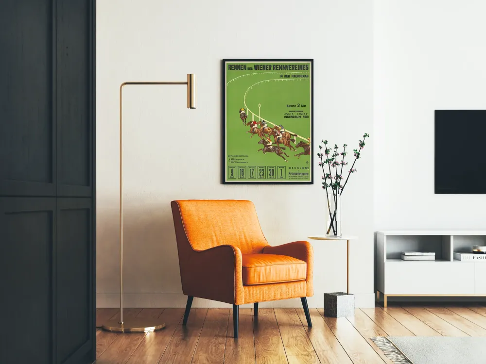 Hevoskilpailujen juliste Wiener Rennvereines à Freudenau