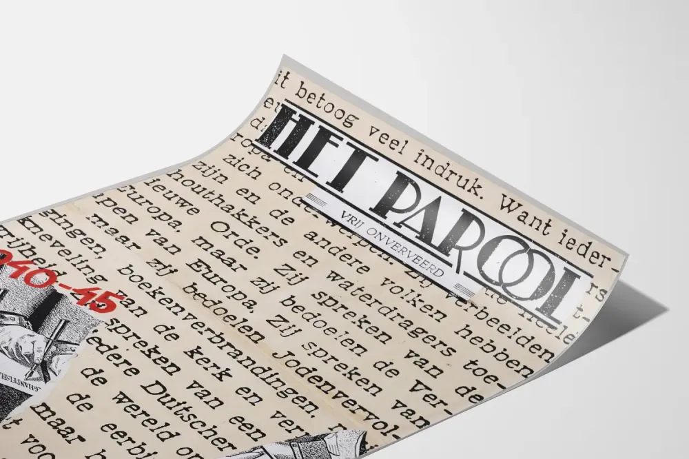 Historiallinen juliste Het Parool 1940-1945 Amsterdam