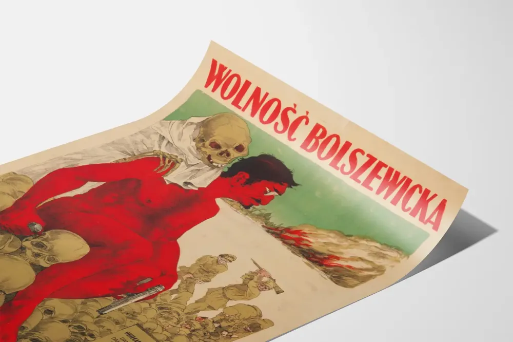 Historiallinen propagandajuliste Wolność Bolszewicka seinäkoristeeksi
