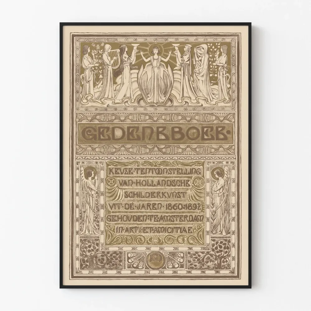 Hollantilaisen taidenäyttelyn 1860–1892 vintagejuliste