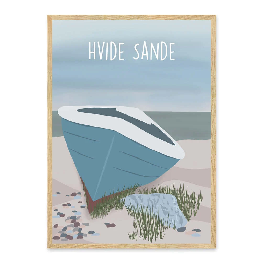 Hvide Sande - sommerhusplakat