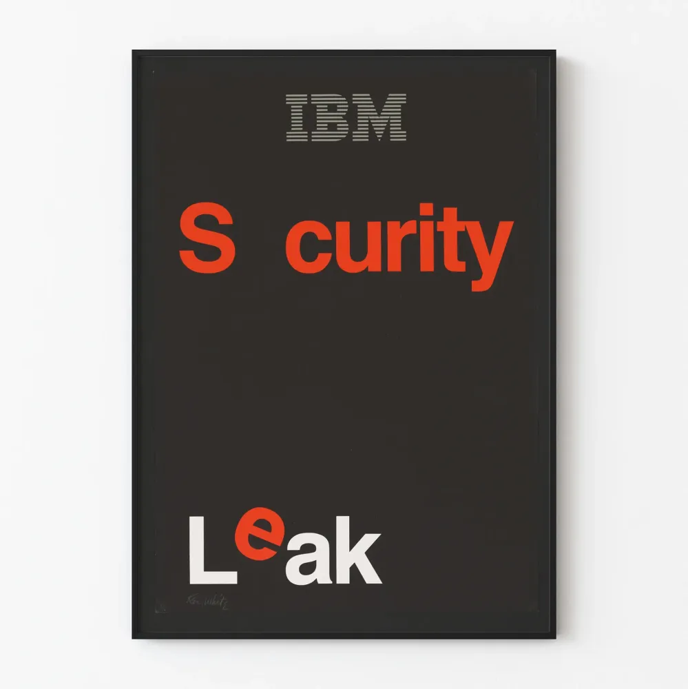 IBM Security Vuoto minimalistinen juliste