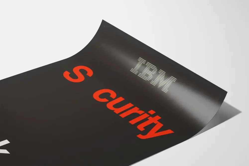 IBM Security Vuoto minimalistinen juliste