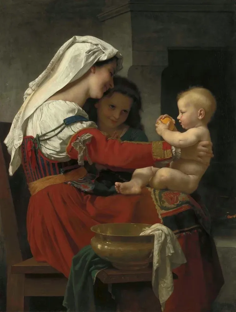 Äidillinen ihailu - William Bouguereau | Taidetuloste