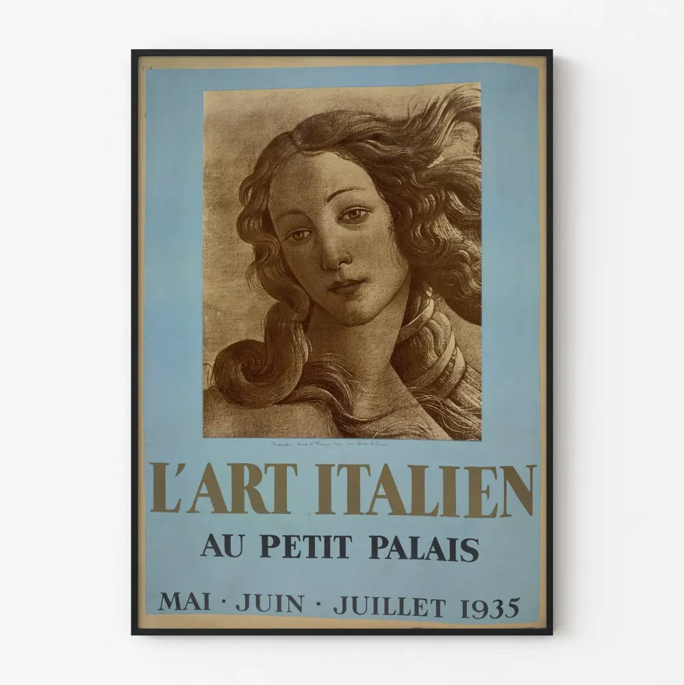 Italiainen taide juliste Petit Palais 1935 - vintage seinäkoriste