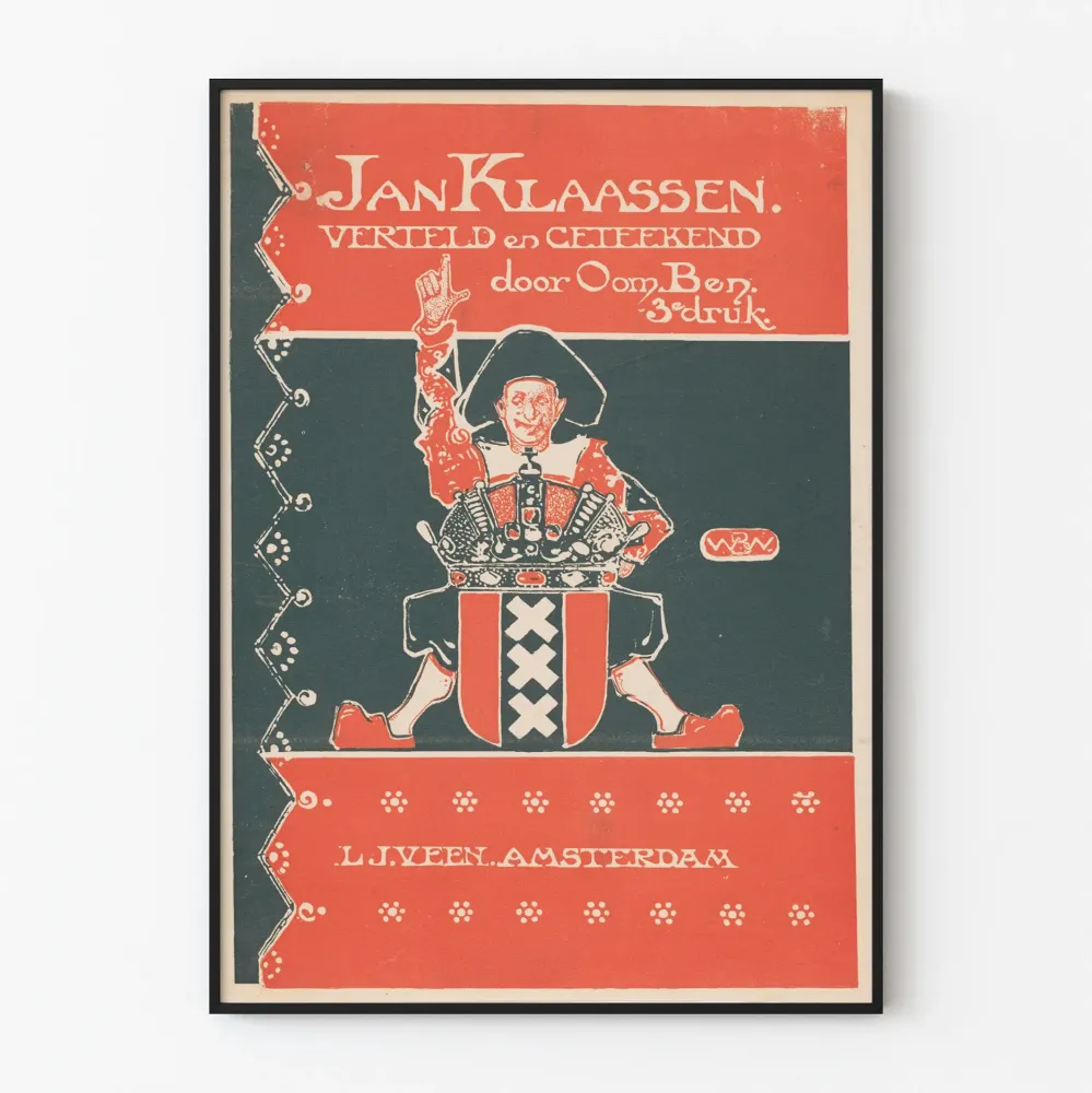 Jan Klaassen vintage 1913 -tyylinen Art déco -juliste