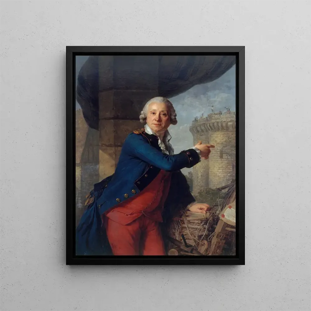 Jean-Henri Masers chevalier de Latude 1725-1805 näyttävä Bastille - Antoine Vestier | Taidetuloste