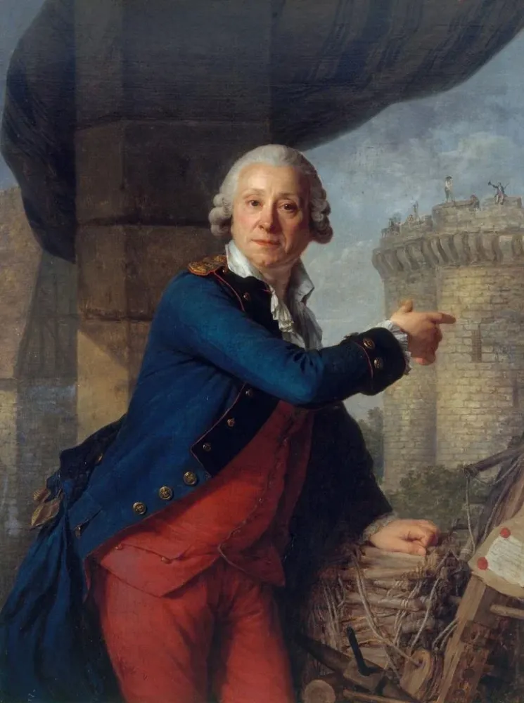 Jean-Henri Masers chevalier de Latude 1725-1805 näyttävä Bastille - Antoine Vestier | Taidetuloste