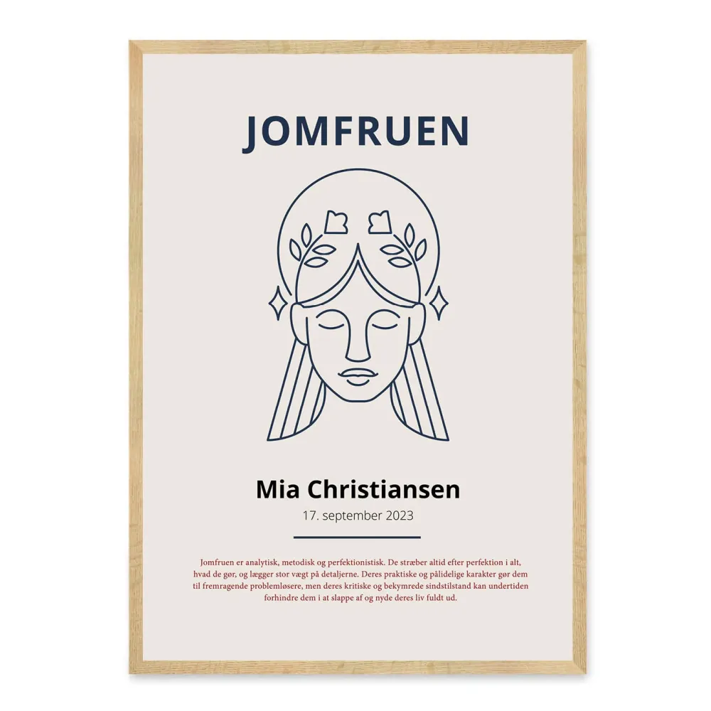Jomfruen Stjernetegn Plakat