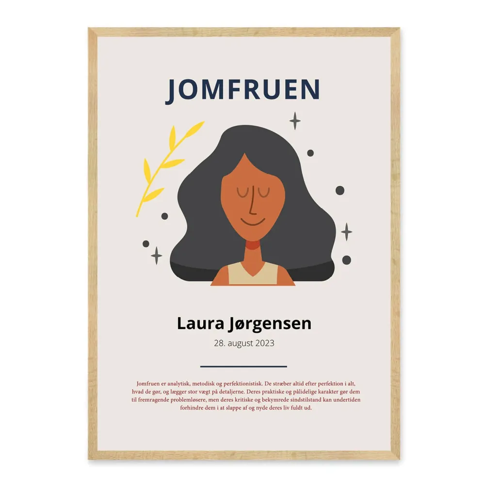 Jomfruen Stjernetegn Plakat
