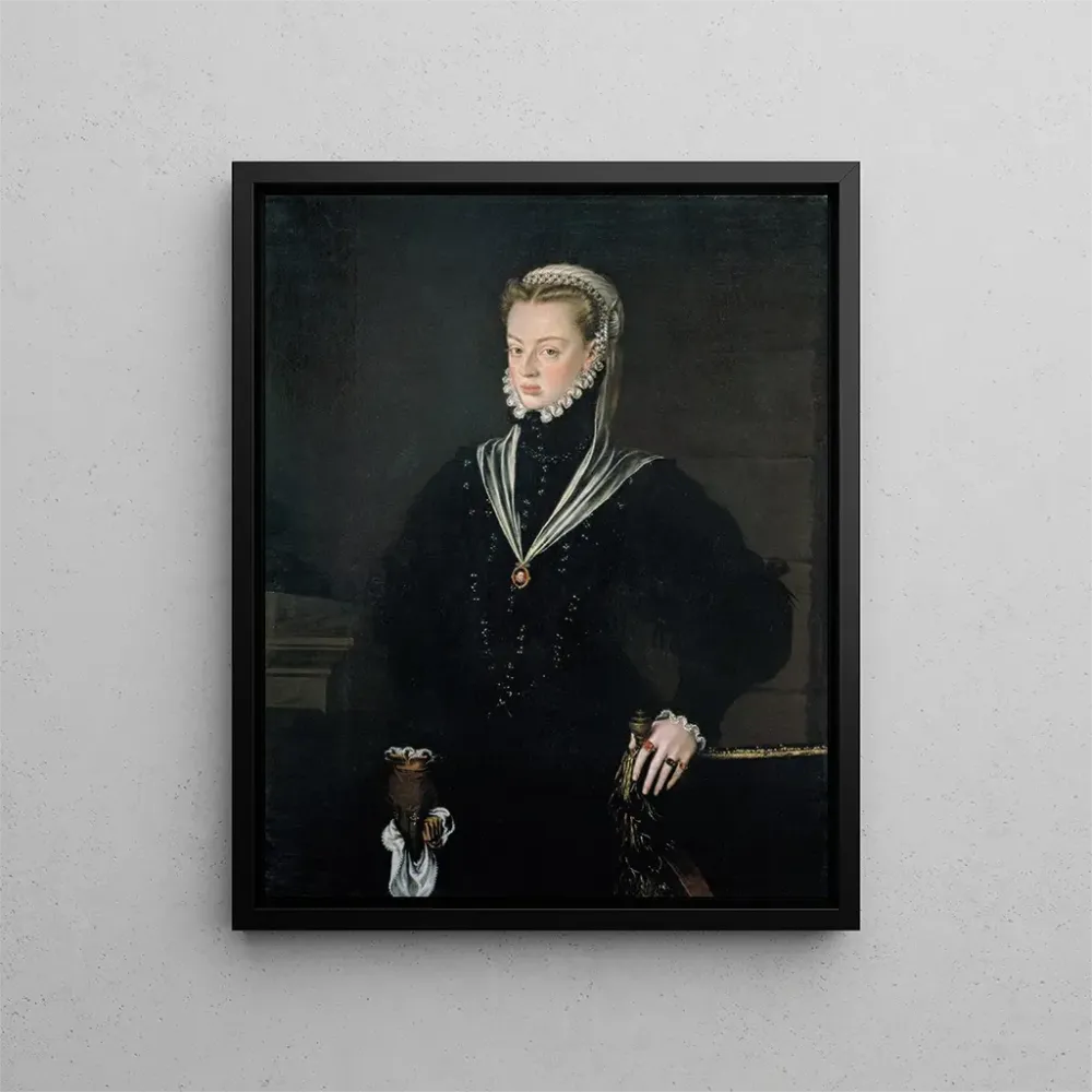 Juana d'Autriche, Portugalin prinsessa - Alonso Sánchez Coello taidetuloste