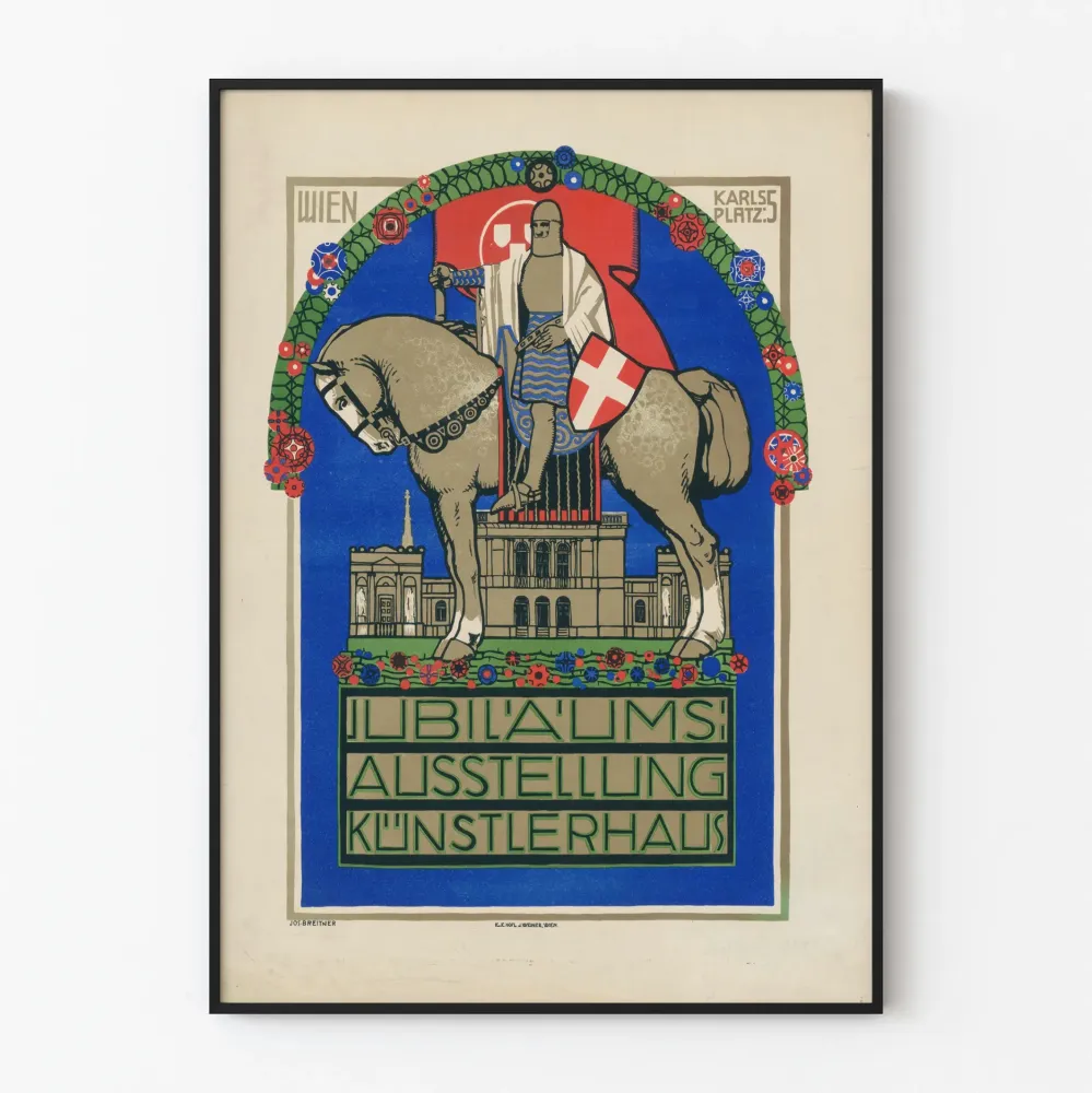 Jubileejuliste Karlsplatz - Vintage-seinäkoriste