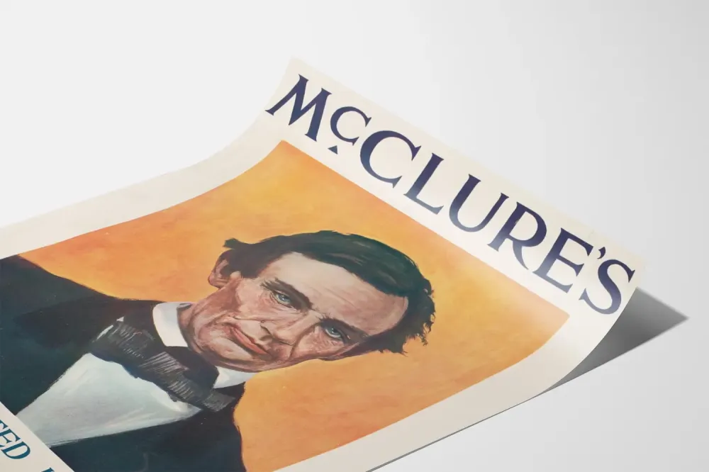 Juliste Abraham Lincolnin muotokuvasta McClure's-lehdelle