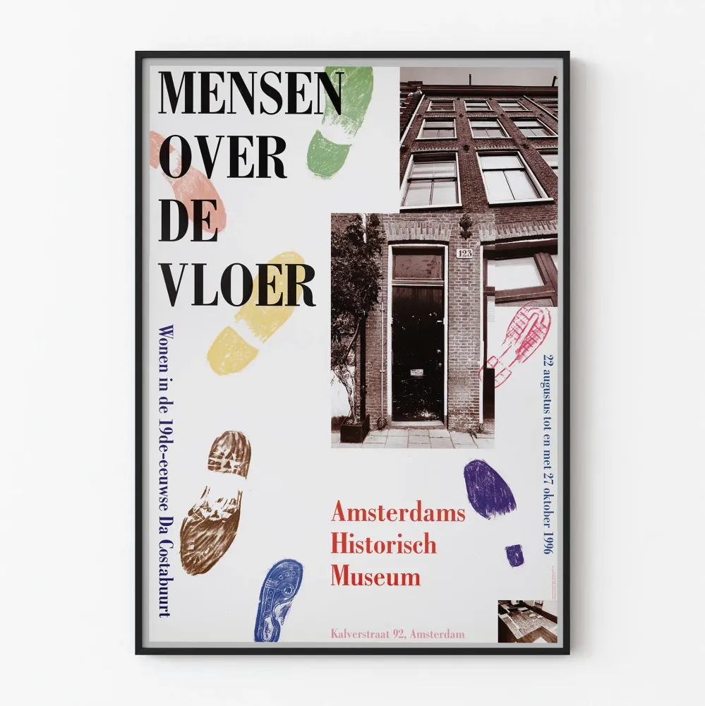Juliste Amsterdamin historiallinen museo 1996 näyttely