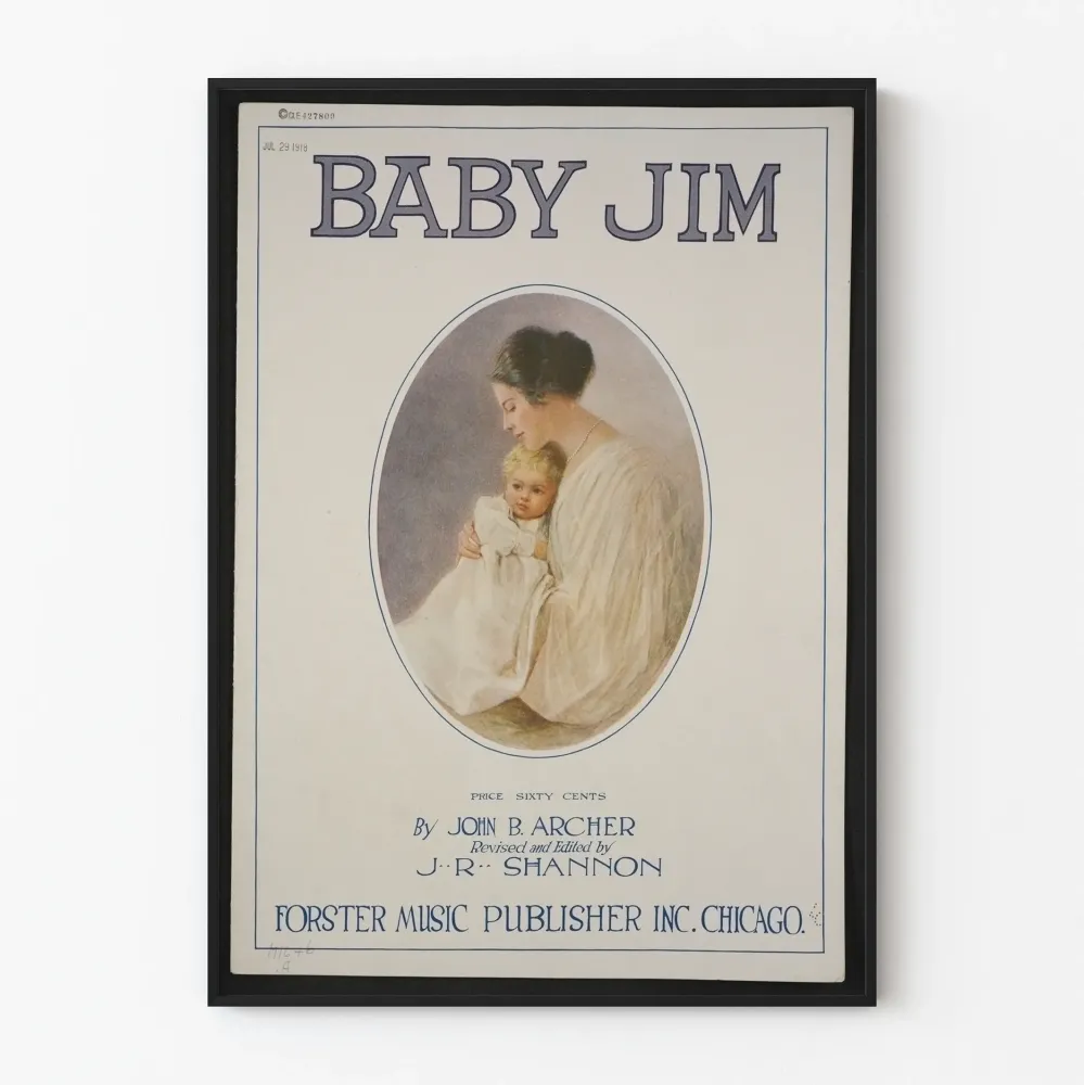 Juliste Baby Jim - Vintageseinän koriste äitiyteen Artem Legrand