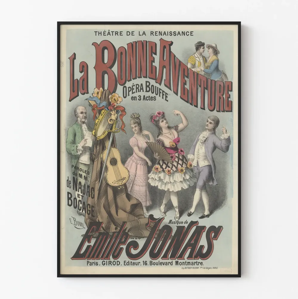 Juliste La Bonne Aventure Teatteri Renaissance