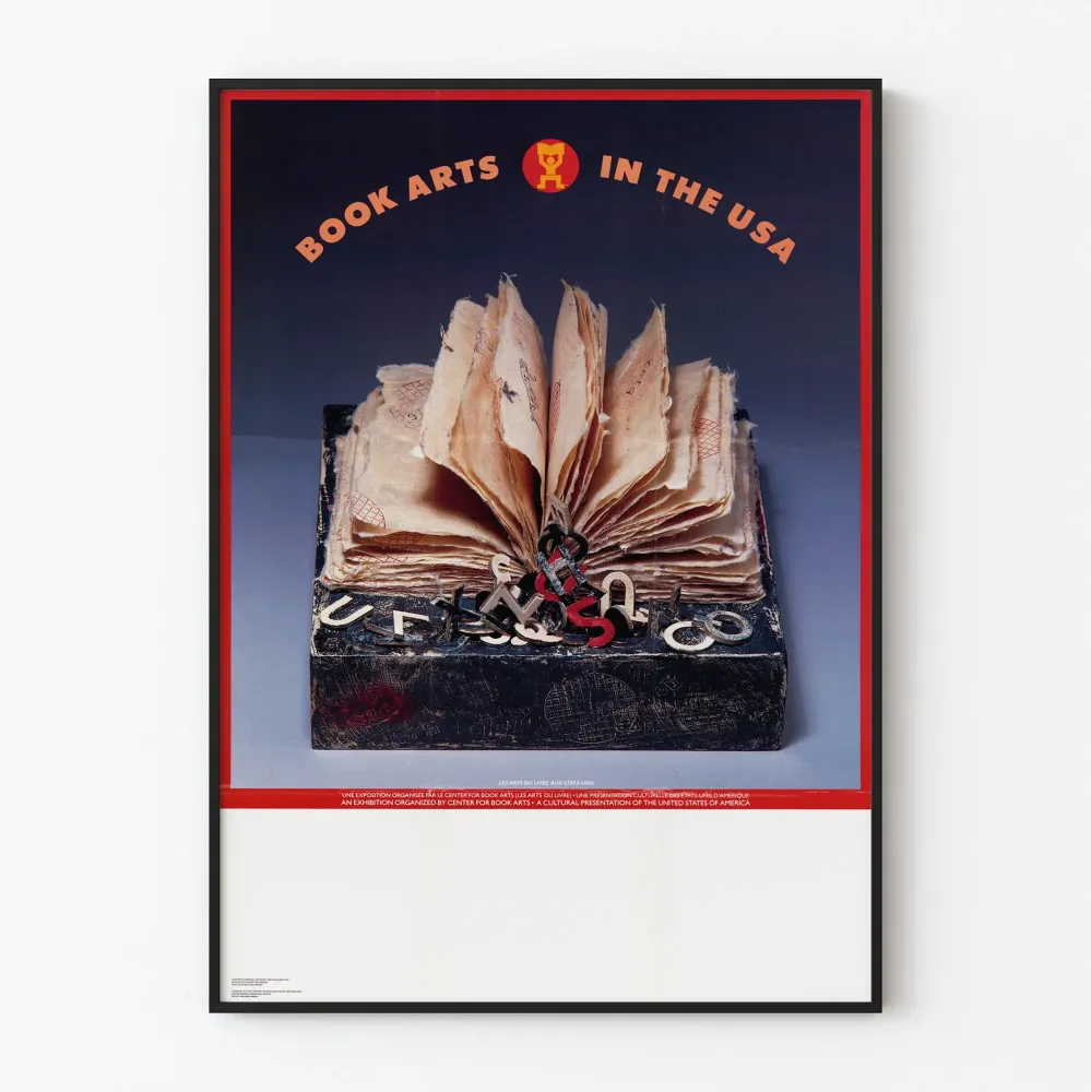 Juliste Book Arts USA - Taiteellinen vintage-seinäkoristelu