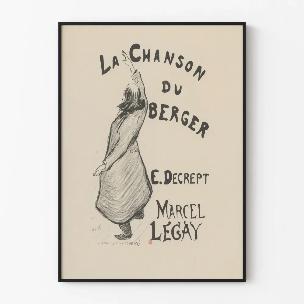 Juliste La Chanson du Berger Marcel Legayn teoksesta