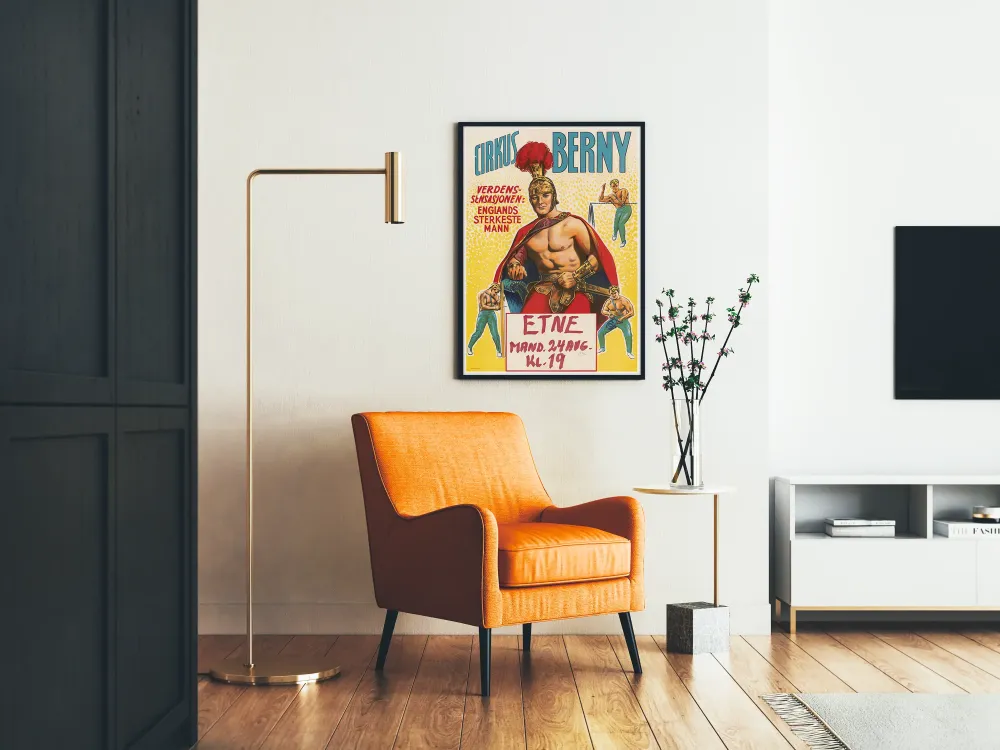 Juliste Cirkus Berny - Englannin vahvin mies, 1970