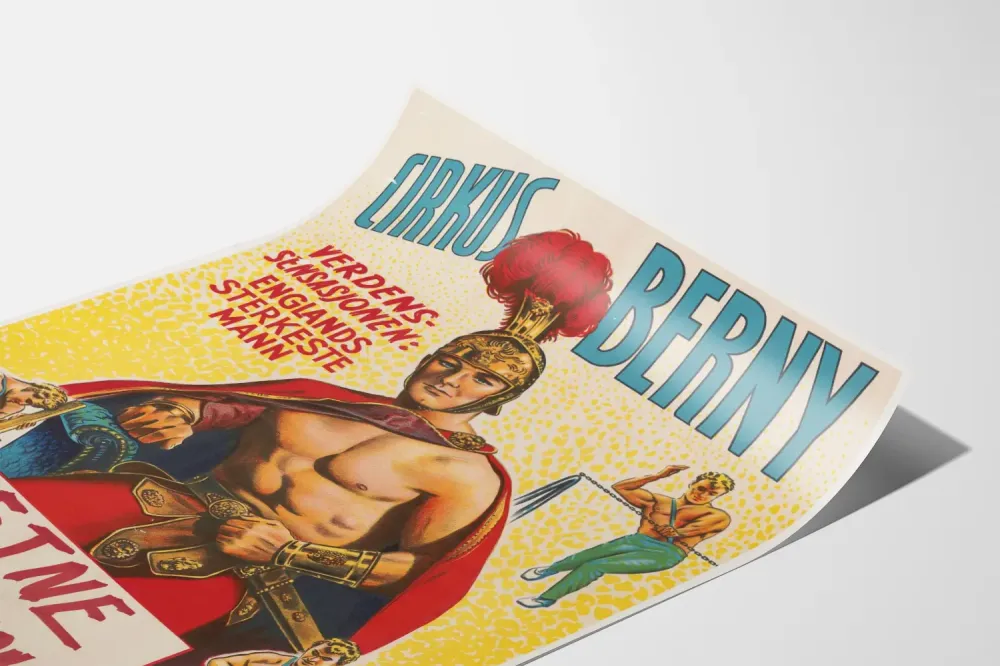 Juliste Cirkus Berny - Englannin vahvin mies, 1970