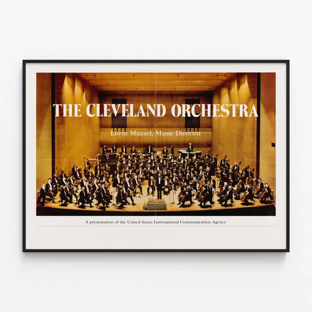 Juliste Cleveland Orkesteri Lorin Maazelin kanssa