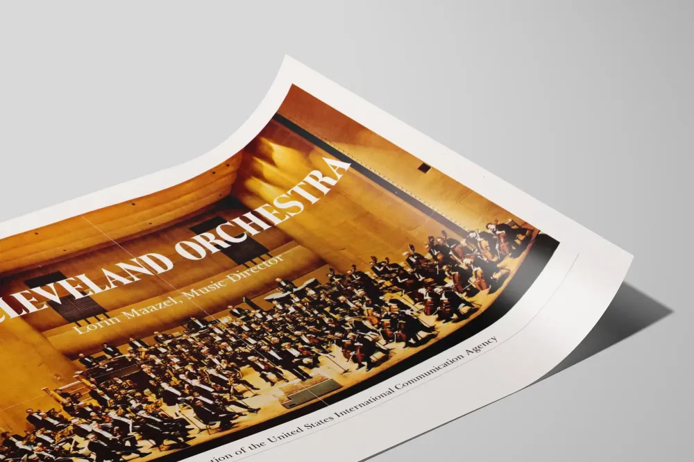 Juliste Cleveland Orkesteri Lorin Maazelin kanssa