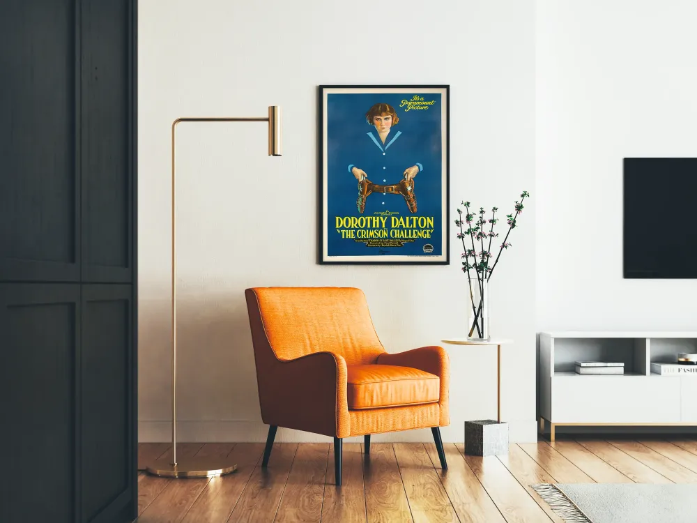 Juliste Crimson Challenge Dorothy Daltonin retroelokuvatyylillä