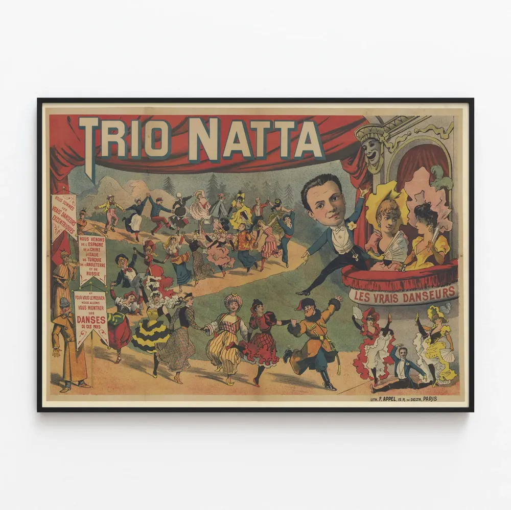 Juliste Deco Trio Natta Eklektisiä Tanssijoita