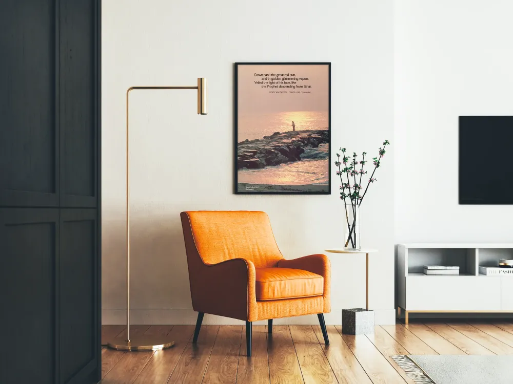 Juliste Delawareen auringonlaskun rannasta